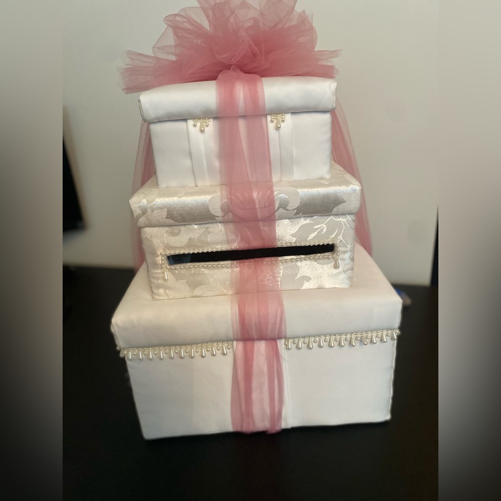 Customer made money box for wedding or special occasion
